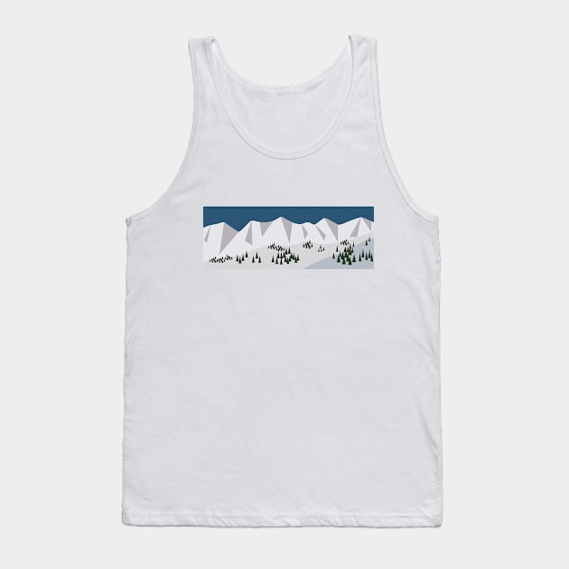 Winter in the mountains Tank Top by TheLouisa